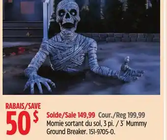 Canadian Tire 3´ Mummy Ground Breaker offer