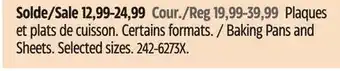 Canadian Tire Wilton Baking Pans and Sheets offer