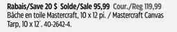 Canadian Tire Mastercraft Canvas Tarp offer