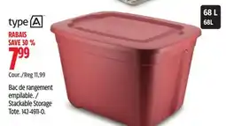 Canadian Tire type A Stackable Storage Tote offer