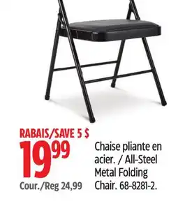 Canadian Tire For Living All-Steel Metal Folding Chair offer