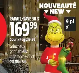 Canadian Tire Inflatable Grinch offer