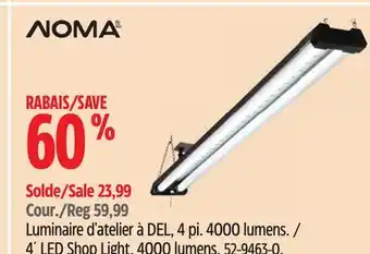 Canadian Tire Noma 4´ LED Shop Light offer
