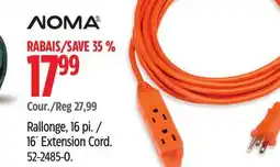 Canadian Tire NOMA 16´ Extension Cord offer
