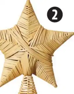 Canadian Tire Natural Straw Star Christmas Tree Topper offer
