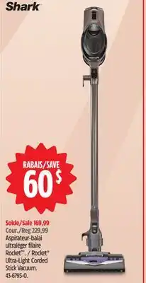 Canadian Tire Shark Rocket Ultra-Light Corded Stick Vacuum offer