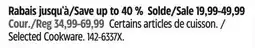 Canadian Tire Heritage Selected Cookware offer