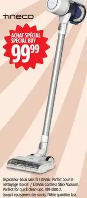 Canadian Tire Tineco LiteVak Cordless Stick Vacuum. Perfect for quick clean-ups offer