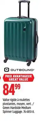 Canadian Tire Green Hardside Medium Spinner Luggage offer