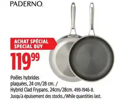 Canadian Tire PADERNO Hybrid Clad Frypans, 24cm/28cm offer
