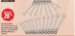 Canadian Tire Maximum 20-Pc Flex Head Ratcheting Wrench Set offer