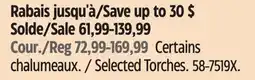 Canadian Tire Selected Torches offer