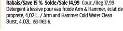 Canadian Tire Arm & Hammer Cold Water Clean Burst, 4.02L offer
