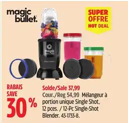 Canadian Tire 12-Pc Single-Shot Blender offer