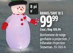 Canadian Tire Inflatable Projection Snowman offer