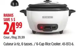 Canadian Tire 6-Cup Rice Cooker offer