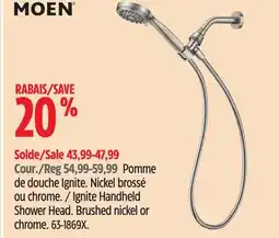Canadian Tire Moen Ignite Handheld Shower Head offer