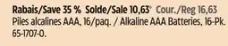 Canadian Tire NOMA Alkaline AAA Batteries, 16-Pk offer