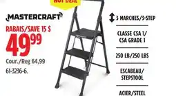 Canadian Tire 3-Step Metal/Plastic Folding Step Stool offer