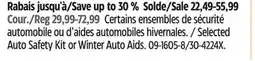 Canadian Tire MotoMaster Selected Auto Safety Kit or Winter Auto Aids offer