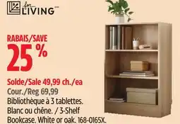 Canadian Tire For Living 3-Shelf Bookcase offer