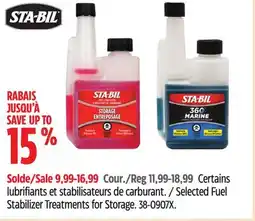 Canadian Tire Sta-Bil Selected Fuel Stabilizer Treatments for Storage offer