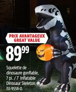 Canadian Tire FOR LIVING 7´ Inflatable Dinosaur Skeleton offer