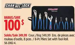 Canadian Tire CHAN NEL LOCK 8-Pc Pliers Set with Tool Roll offer