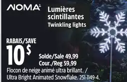 Canadian Tire Noma Ultra Bright Animated Snowflake offer