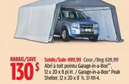 Canadian Tire ShelterLogic Garage-in-a-Box Peak Shelter offer