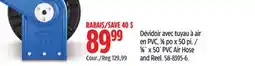 Canadian Tire Mastercraft 3⁄8˝ x 50´ PVC Air Hose and Reel offer