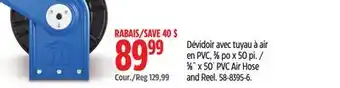 Canadian Tire Mastercraft 3⁄8˝ x 50´ PVC Air Hose and Reel offer