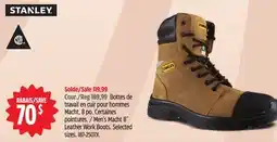 Canadian Tire Stanley Men's Macht 8˝ Leather Work Boots offer