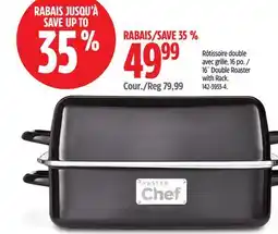 Canadian Tire MASTER Chef 16˝ Double Roaster with Rack offer