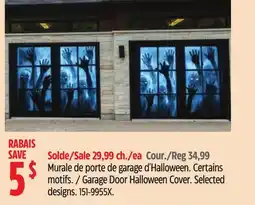 Canadian Tire Fantastik Garage Door Halloween Cover offer