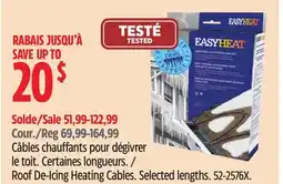 Canadian Tire EasyHeat Roof De-Icing Heating Cables offer