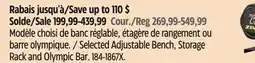 Canadian Tire Ziva Selected Adjustable Bench offer