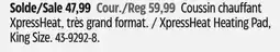 Canadian Tire Sunbeam XpressHeat Heating Pad offer