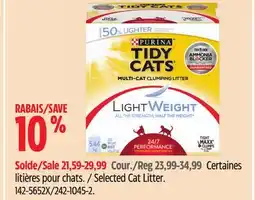Canadian Tire Selected Cat Litter offer
