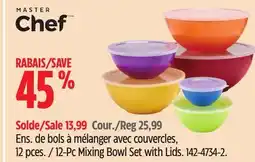 Canadian Tire MASTER Chef 12-Pc Mixing Bowl Set with Lids offer