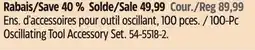 Canadian Tire 100-Pc Oscillating Tool Accessory Set offer