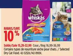 Canadian Tire Purina Selected Dry Cat Food offer
