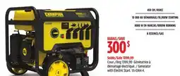 Canadian Tire CHAMPION POWER EQUIPMENT Generator with Electric Start offer