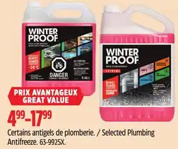 Canadian Tire WinterProof Selected Plumbing Antifreeze offer