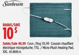 Canadian Tire Sunbeam Micro-Plush Heating Pad, XXL offer