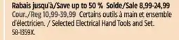 Canadian Tire Mastercraft Selected Electrical Hand Tools and Set offer