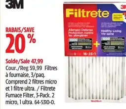 Canadian Tire 3M Filtrete Furnace Filter offer