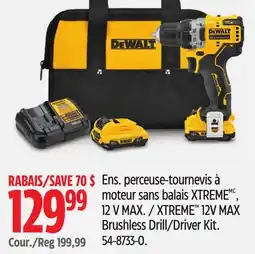 Canadian Tire Dewalt XTREME 12V MAX Brushless Drill/Driver Kit offer