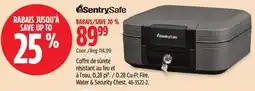Canadian Tire SentrySafe Medium Fire and Water-Resistant Chest Safe Box With Key Lock, 8-L, Black offer