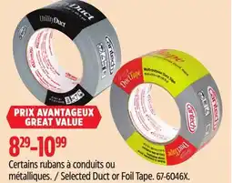 Canadian Tire Utility Selected Duct or Foil Tape offer